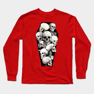 Skull Coffin Long Sleeve T-Shirt